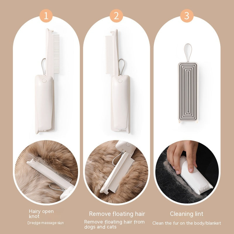 Pet Groomer Pet Hair Removal Brush Cat Grooming Brush Dog Cat Massage Epilator To Remove Floating Hair Cat Hair Dog Pet Supplies - ShopSphere360.shop